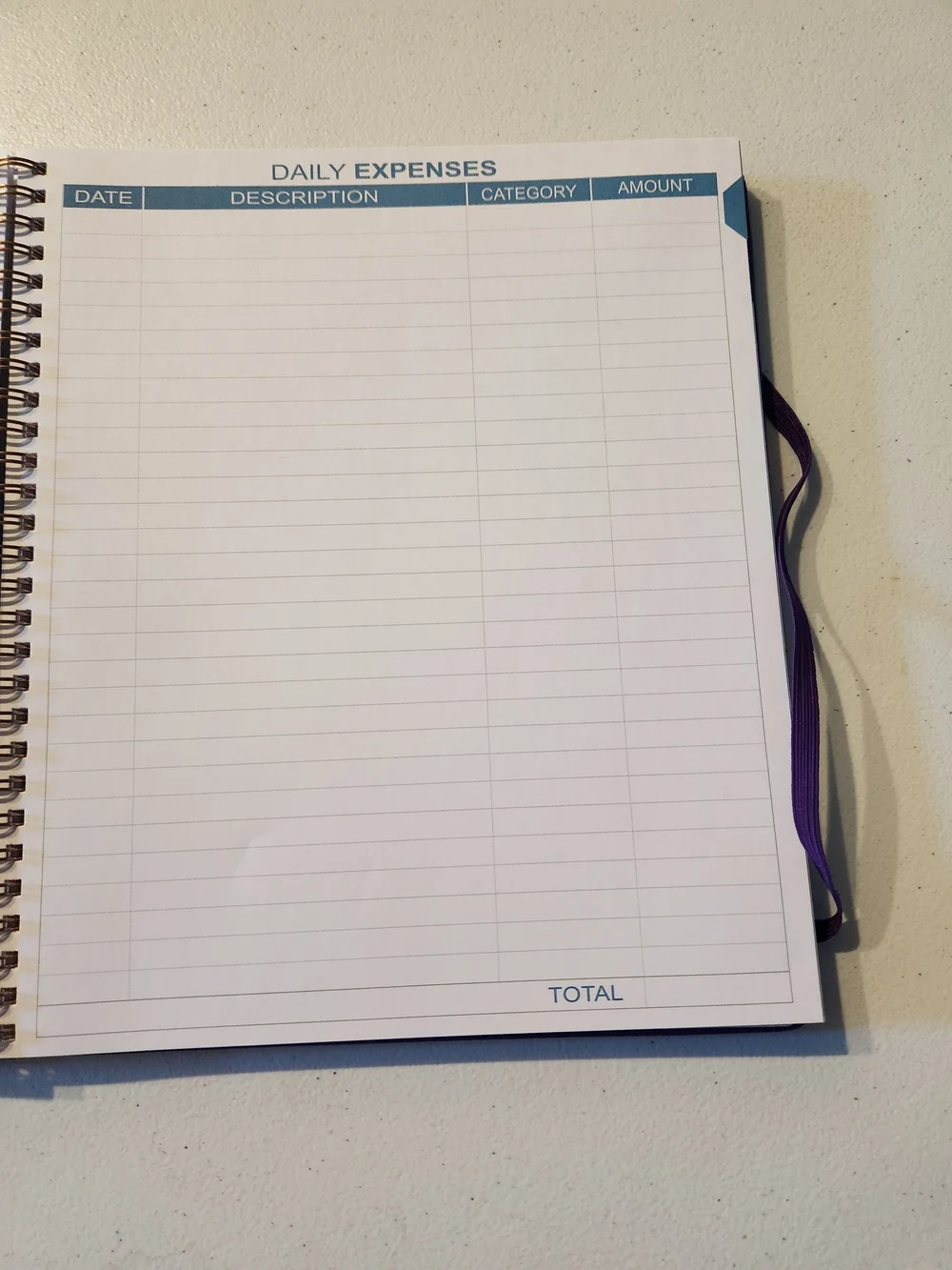 Budget Planner Notebook - Purple